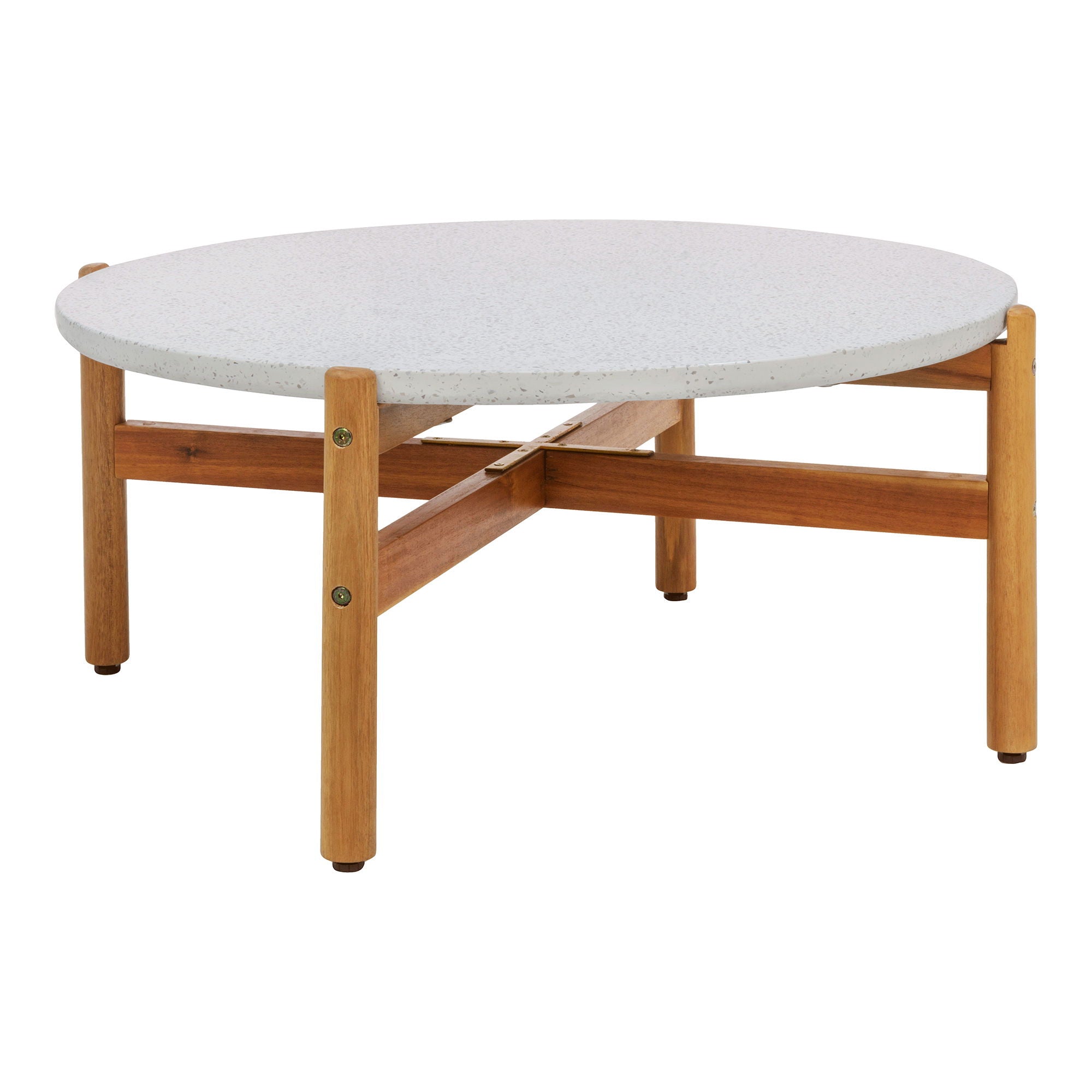Terracina Coffee Table - Coffee table, acacia/terrazzo, natural<br>ø84,5x38,5 cm